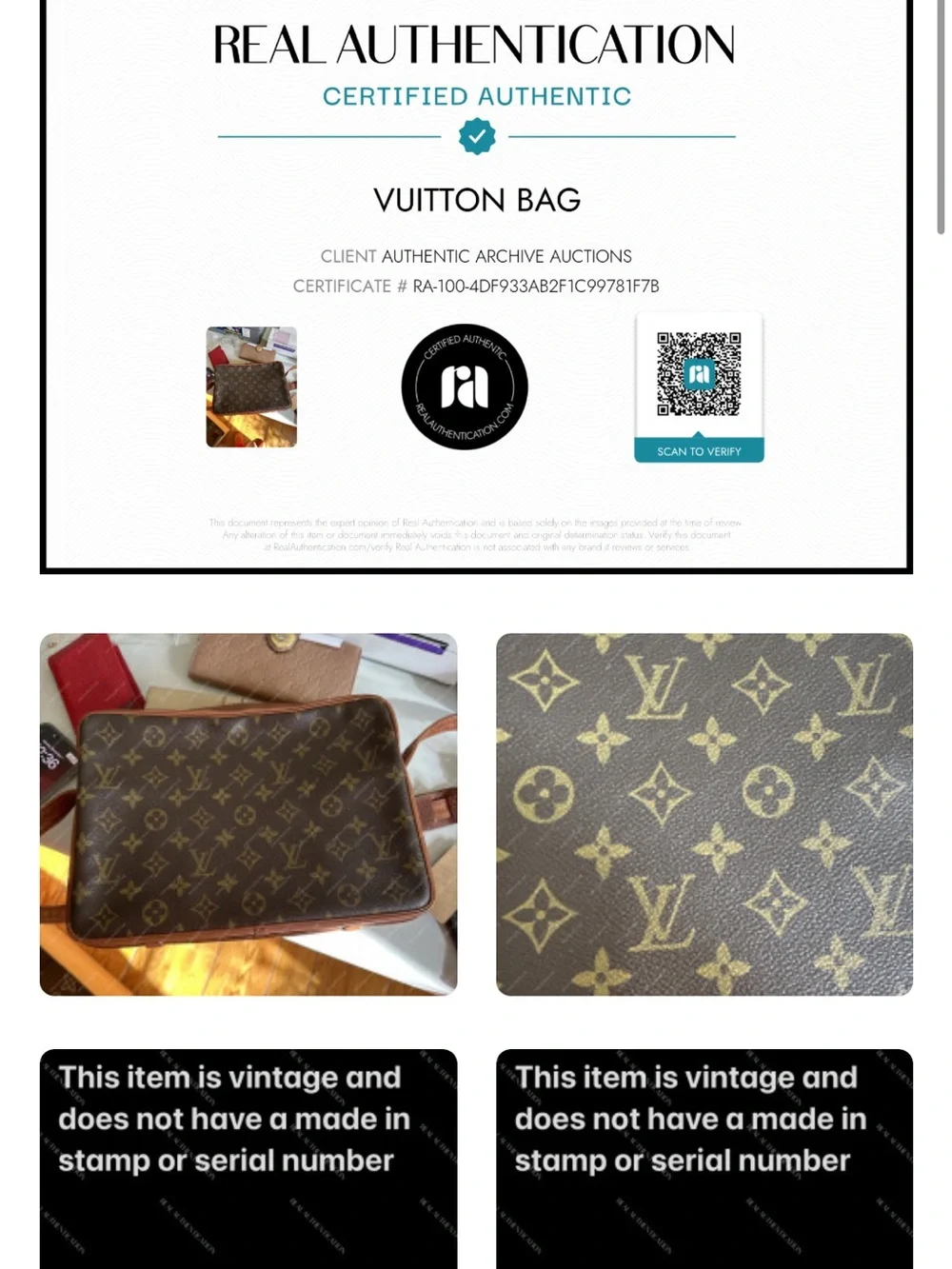 Louis Vuitton vintage Sac Bandouliere crossbody with classic monogram canvas.